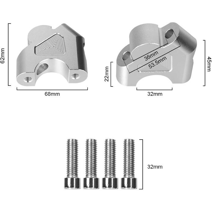 Handlebar Riser For B&MW For R1200GS R1250GS R1250RS For S1000XR R1200R For A&dventure For ADV 32MM CNC Handlebar Riser Motorcycle Handlebar Back