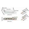 Hydraulic Automatic Door Pivot Hinges 360 Degree Rotating Heaven Earth Hinge  Doors Shaft