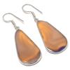 Natural Montana Agate Gemstone Handmade 925 Sterling Silver Earring 1.89" M8m86