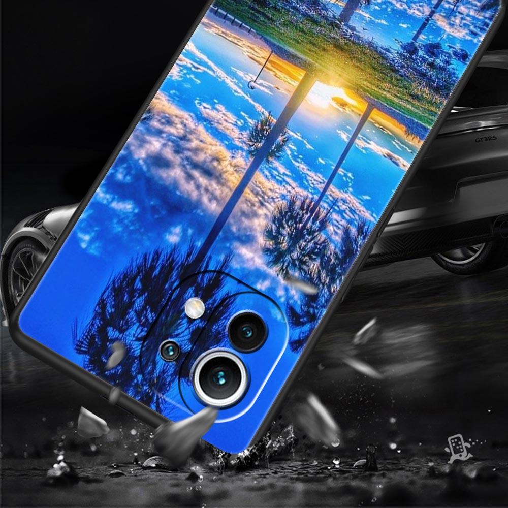 Летний пляжный чехол с пальмой для телефона Xiaomi Mi 15 14 13 12 11 Lite 13T 12T Pro Poco X6 X5 X4 Pro 5G X3 NFC F6 F5 F4 M5
