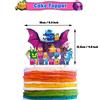 30pcs Blox Fruits Theme Party Supplies Including Banner Cupcake Toppers Balloons