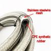 1M 3M 5M Universal Car Oil Gas Cooler Fuel Hose Tube Stainless Steel Braided Clamp Suit ide CPE Rubber AN4 AN6 AN8 AN10
