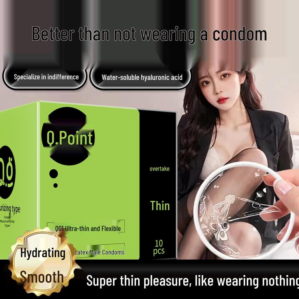 Q Point 369 Large Particle Thickened Desensitizing Condoms - Long-Lasting Delay for Men’s Safety by John Super Bird