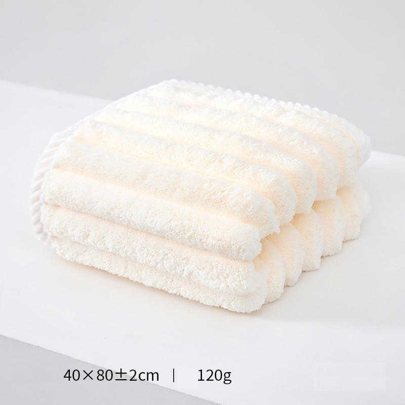 30x60 см мягкое утолщенное полосатое коралловое флисовое полотенце для лица полотенце для рук для лица сильное впитывание воды полотенце для ванной комнаты