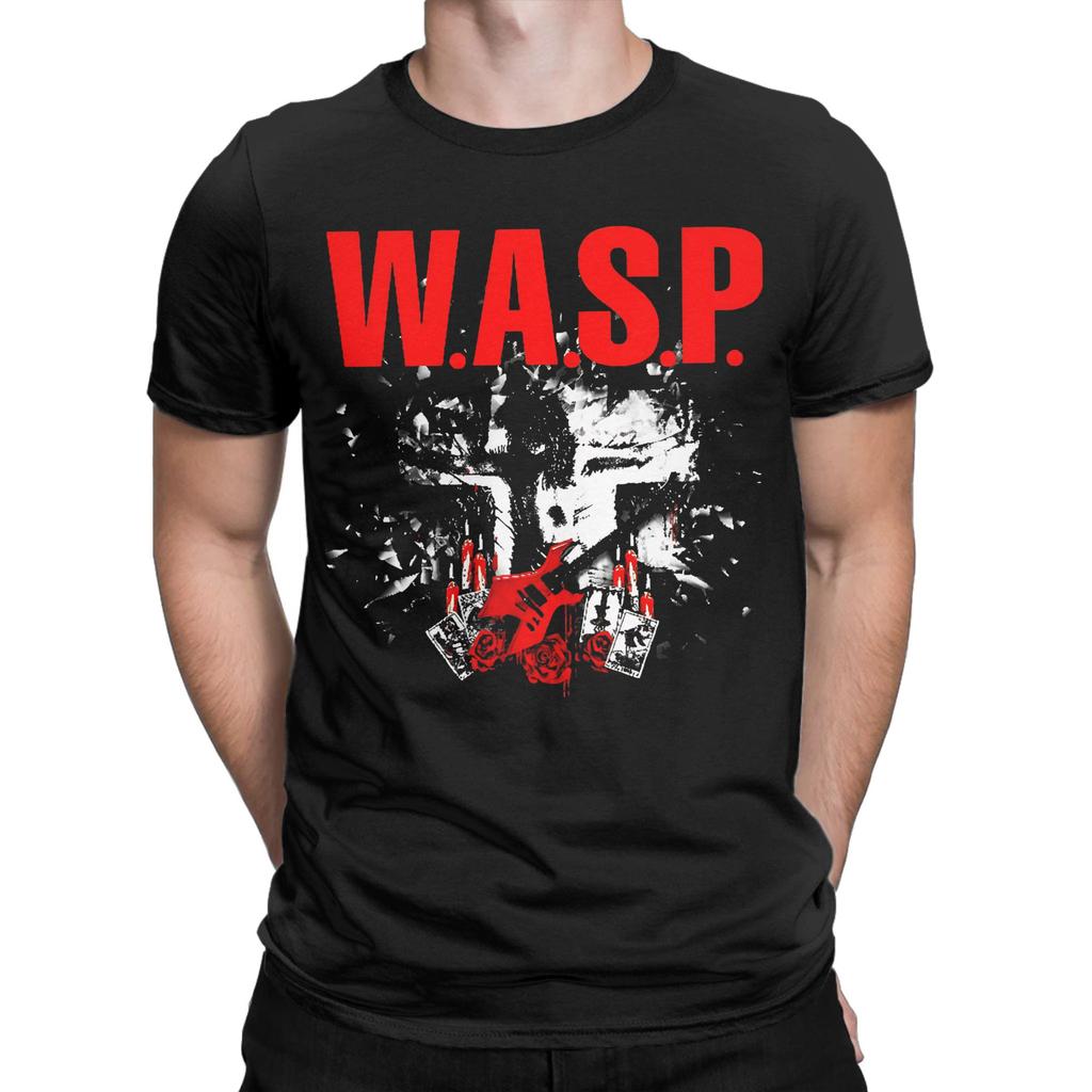 Новое поступление WASP W.A.S.P рок-группа Футболка для унисекс Хлопковые футболки Одежда с коротким рукавом