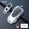 Ziny Alloy Car Remote Key Case Cover Shell for Mercedes Benz A B C E S Class W204 W205 W210 W212 W213 W176 W463 GLC GLB GLE AMG