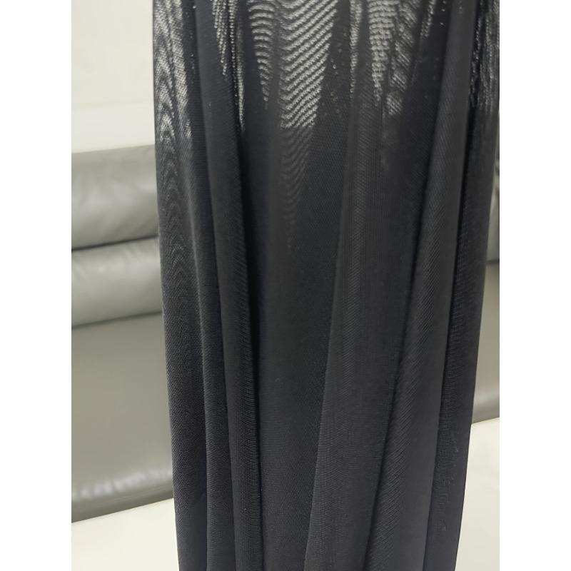 Женские однотонные сетчатые топы с короткими вставками и прозрачным низом