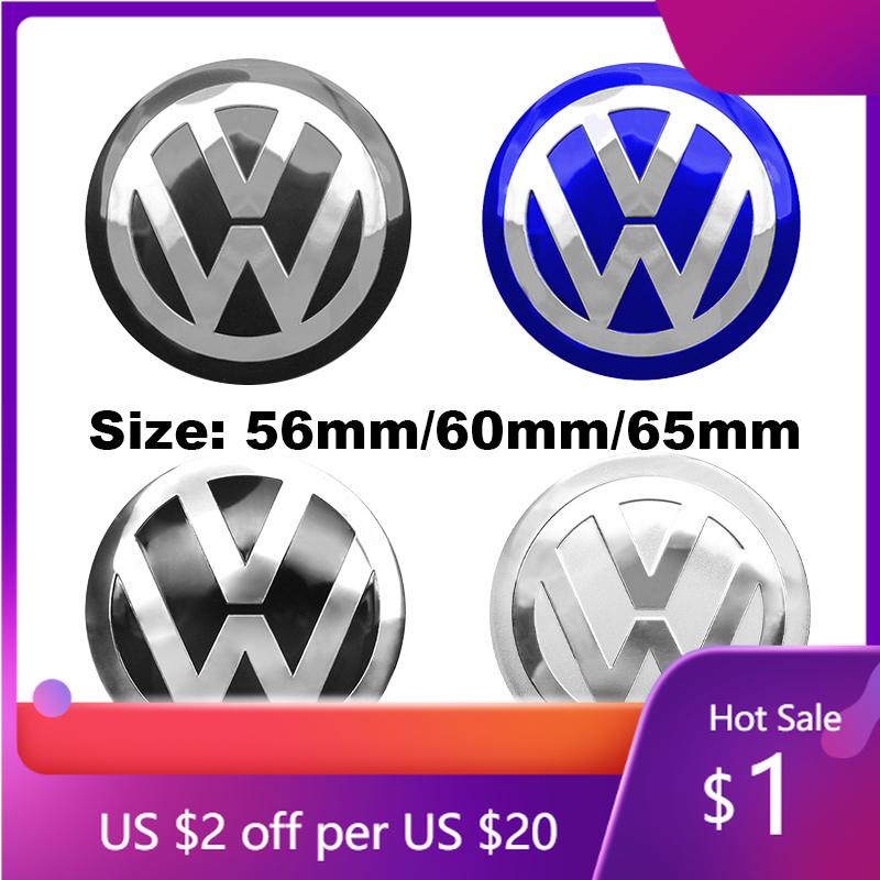 2026 Горячие Для VOLKSWAGEN VW 4 шт. 56/60/65 мм Наклейки на центральные колпачки колес автомобиля Volkswagen Колпачки ступицы Для VW R Golf Touran Octavia Motio
