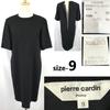 Pierre Cardin винтажное платье-макси с коротким рукавом женское M черное официальное(ИСПОЛЬЗОВАЛ)