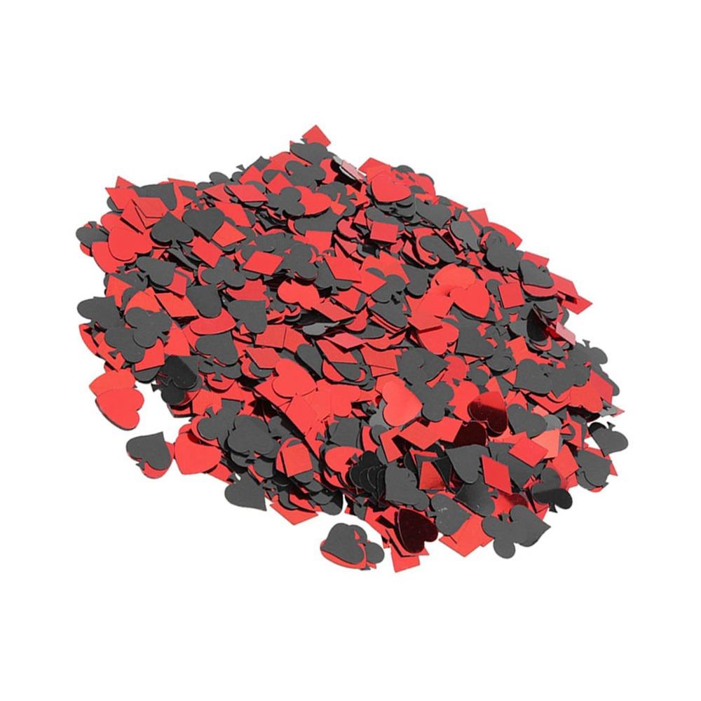 60g Black Red Color Sequins 60g Weight Party Decorations Party Decorations Confetti Club Party