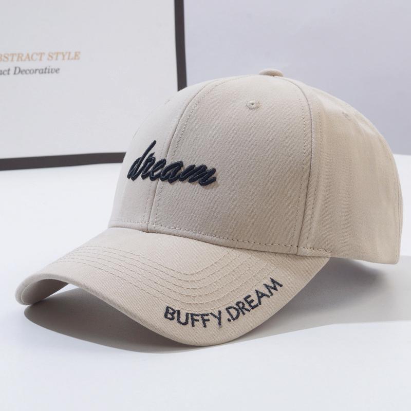 Hat Women's Summer New Hardtop Baseball Hat Men's Fashion Letter Embroidered Sunscreen Duck Tongue Hat Couple Hat