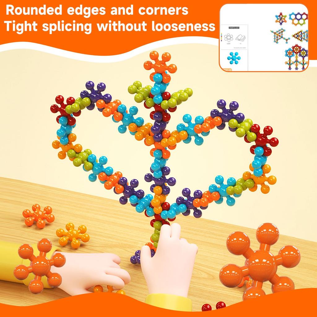 Детский набор креативных строительных блоков, развивающие игрушки, подходит для мальчиков и девочек в возрасте от 3 лет и старше, раннее образование, тренировка практических навыков