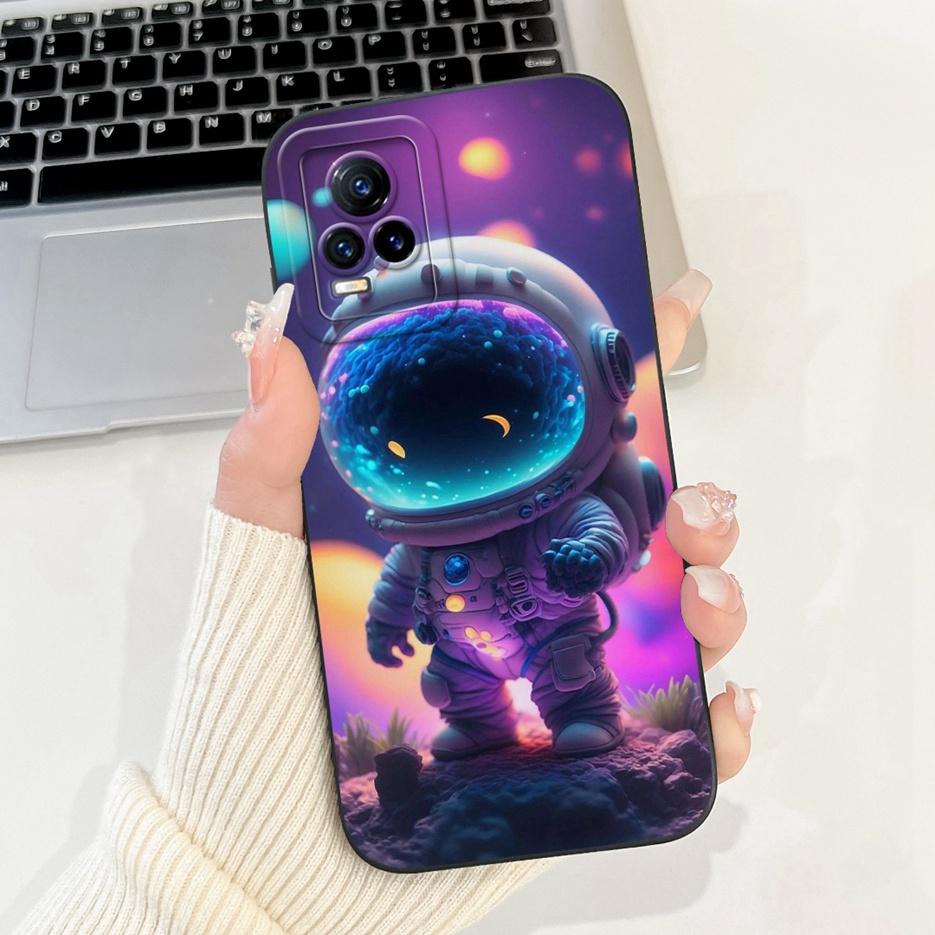 Для Vivo V21e 4G Чехол V2061 Новый Модный Конфетный Расписной Чехол Ударопрочный Чехол для Телефона Для Vivo V21 V 21 e VivoV21e Мягкий Fundas Coque