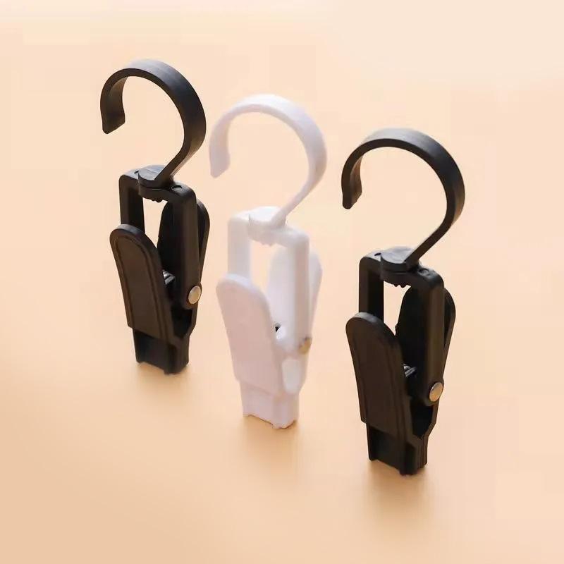 Популярный шкафчик для шляп, носков, уличной одежды, крючки для демонстрации, портативный держатель для полотенец, ветрозащитный зажим, многоцелевые крючки для хранения, полезные, модные, вращающиеся на 360 °
