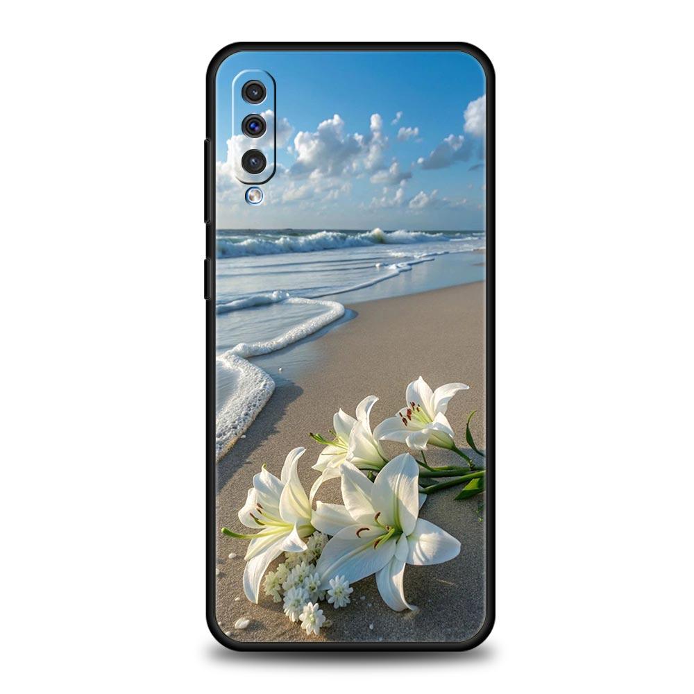 Реалистичный чехол с принтом цветка лилии для Samsung A56 A36 A26 A54 A52 A24 A14 A50 A72 A70 A06 A12 A22 A34 A42 A32 A04s A16 5G