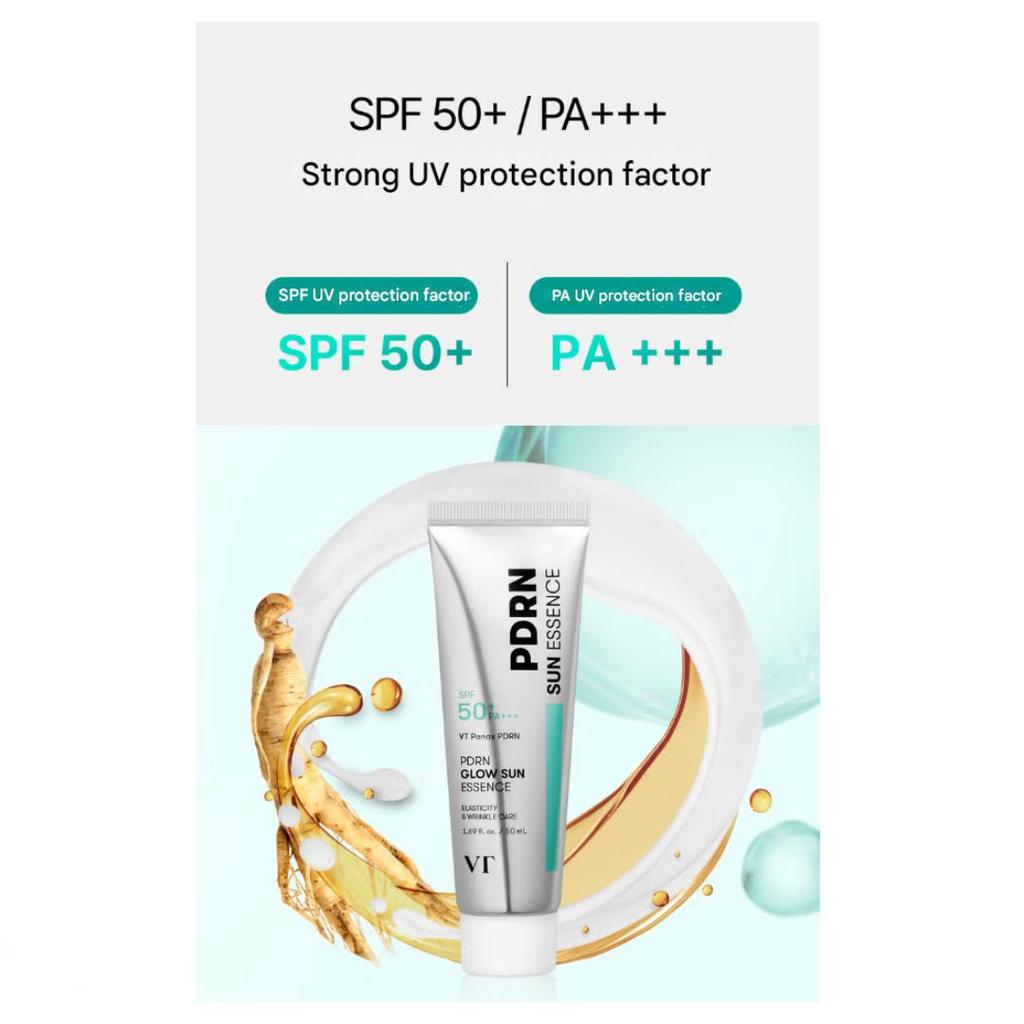 VT PDRN Radiance Toner 200 Ml, Essence 2 Ml × 6pcs, Sun Essence 50 Ml, Glow Cream 50 Ml (13 Options)