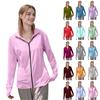 Женская рубашка от солнца Ice Silk Hoodie с длинным рукавом Outdoor Hiking Summer Coat