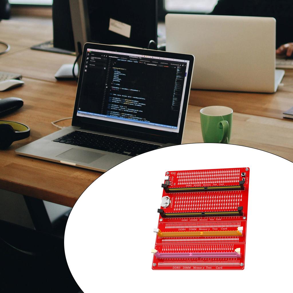 Тестер памяти DDR3/4/5 RDIMM/UDIMM со светодиодным индикатором Кнопка проверки блока питания USB C Компьютерная карта проверки памяти DDR3/4/5