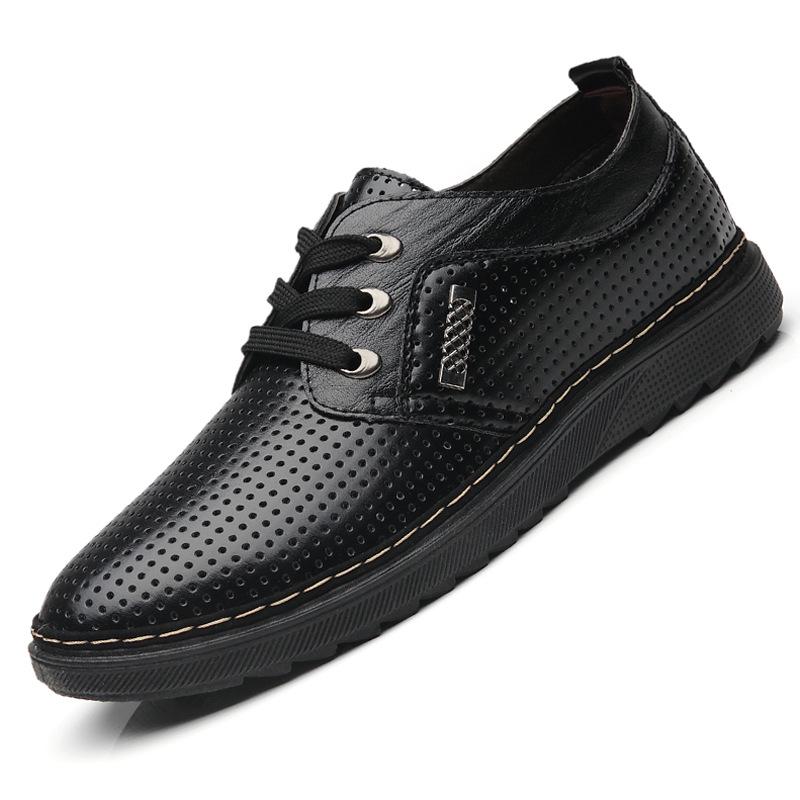 Winter Men's New Business Casual Shoes Dress Men's Shoes Lace Men Dress Shoes Leather Zapatos De Hombre