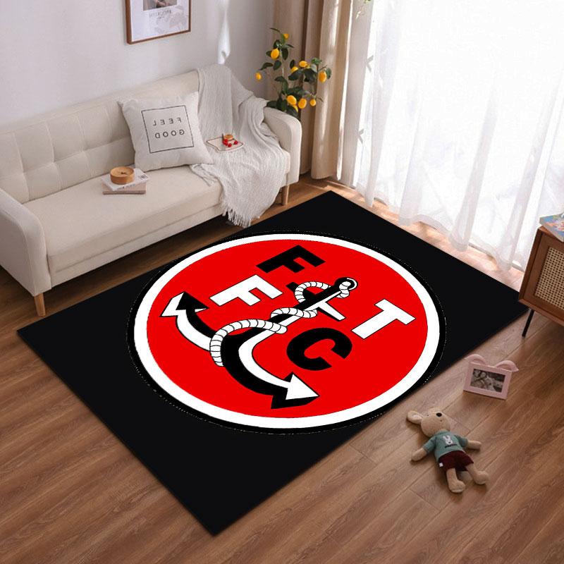 Anchor Red Circle Emblem Carpet suitable as a non-slip mat for the living room or bedroom sofa