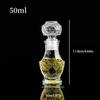 1 Pcs 50Ml Transparent Small Empty Spirit Whisky Wine Bottle Mini Glass Alcohol Liquor Bottles With Screw Cap Whiskey Decanter