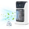 Portable Air Conditioning Fan, Personal Mini Air Cooler, 6-speed Desktop Air Cooling Fan, 7-speed LED Light with Timing Function