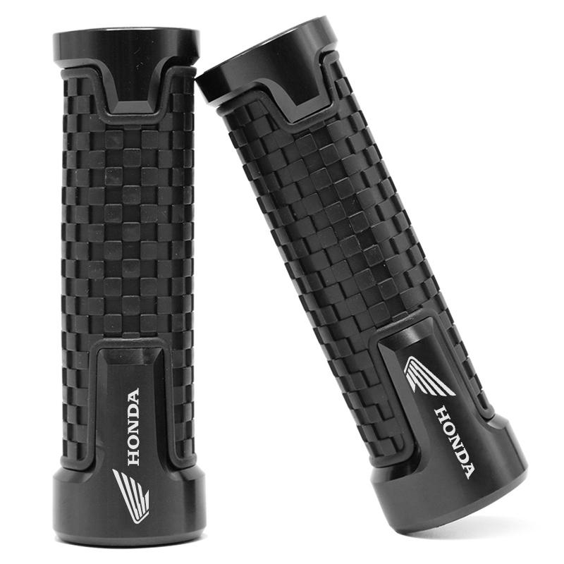 PYYG6 2PCS Motorcycle Handlebar Grips CNC PVC Handle Bar Rubber Gel Grips For Honda CBR 125R 954 600 F4i 650F 650R 1100XX 1000F