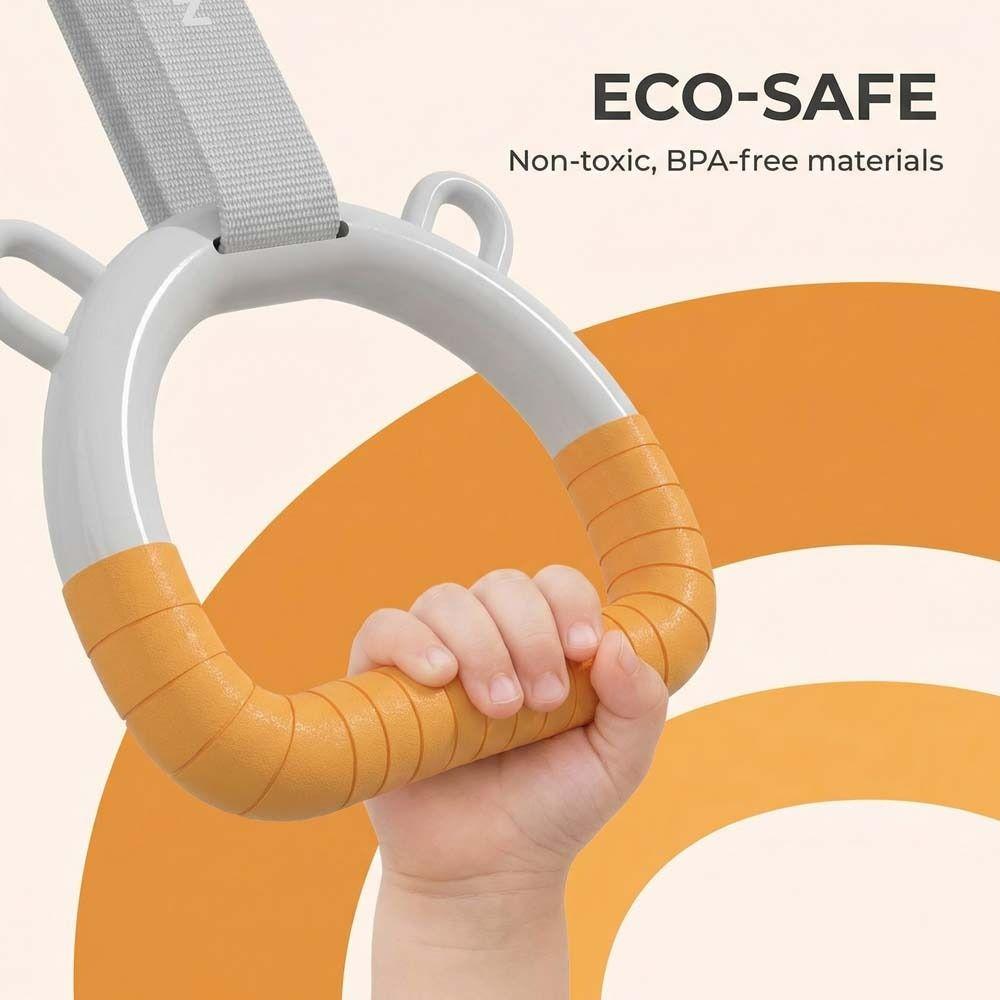 Non-Slip Pull Up Bar Durable Fitness Exercise Ring Gymnastic Rings Gymnastics Equipment