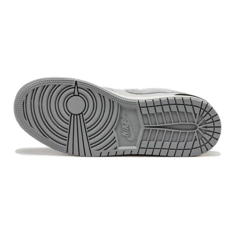Air Jordan 1 Low SE Craft GS Inside Out — Детские кроссовки цементно-серого цвета Tech-Grey Sail Black FD9088-002