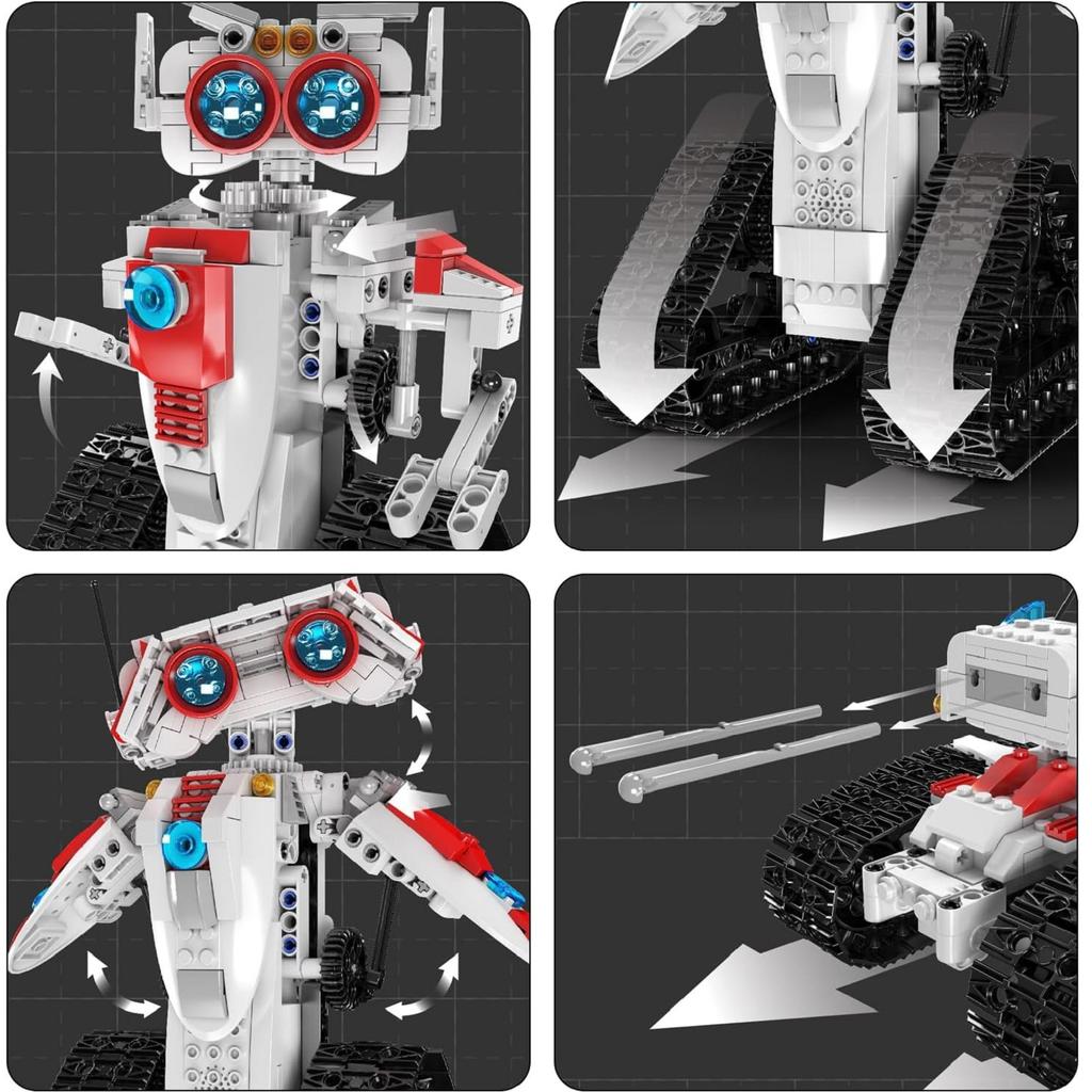 MOULD KING 15082 Robot Made Toy STEM Project, Suitable for Children Aged 6-10, 8-12 Years and Above In A Three In One Remote-controlled Car