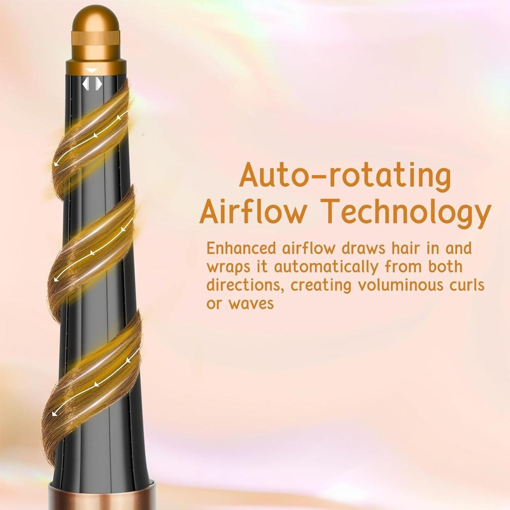 Длинные конические насадки для Airwrap, 0,78-1,4 дюйма / 20-36 мм, совместимые конические длинные насадки для завивки, самозавивающиеся ролики-плойки, насадка