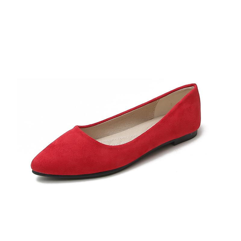 Остроконечные одинарные туфли женские туфли на плоской подошве 2024 Весна/Осень Большие женские туфли на плоской подошве Женская рабочая обувь Удобная для работы взрослых