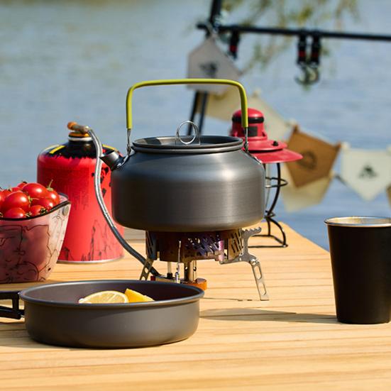 0,8/1,2/1,8 л походный чайник из алюминиевого сплава портативный легкий большой емкости для путешествий на открытом воздухе, пешего туризма, пикника, кофейника, чайника