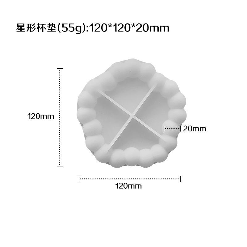 Форма для подставки под стакан Bubble, форма для подставки под стакан в форме цветка, силиконовая форма для эпоксидной смолы, форма для подставки под стакан, защищающая от проливания, для поделок своими руками, домашнего декора