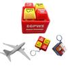 B737 Airplane Emergency Alert Keychains Pilots Carry Key Pendant Refresher With Flashing Lights Sound Simulation Button Aviation Enthusiast Gift