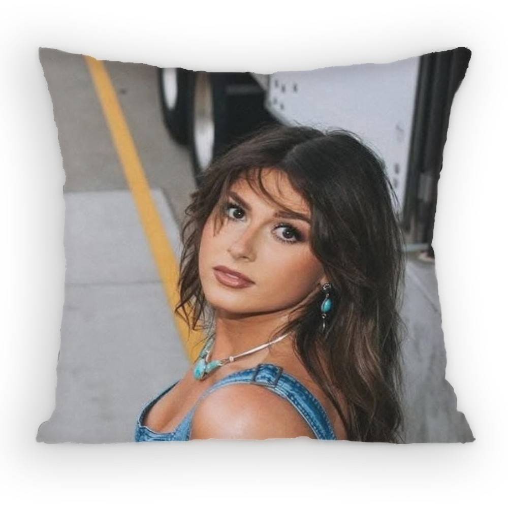 E-Ella L-Langley Singer Pillow Case Anti-Dustmite Pillowcase Invisible Zipper Silky Short Plush Sofa Cushion Cover