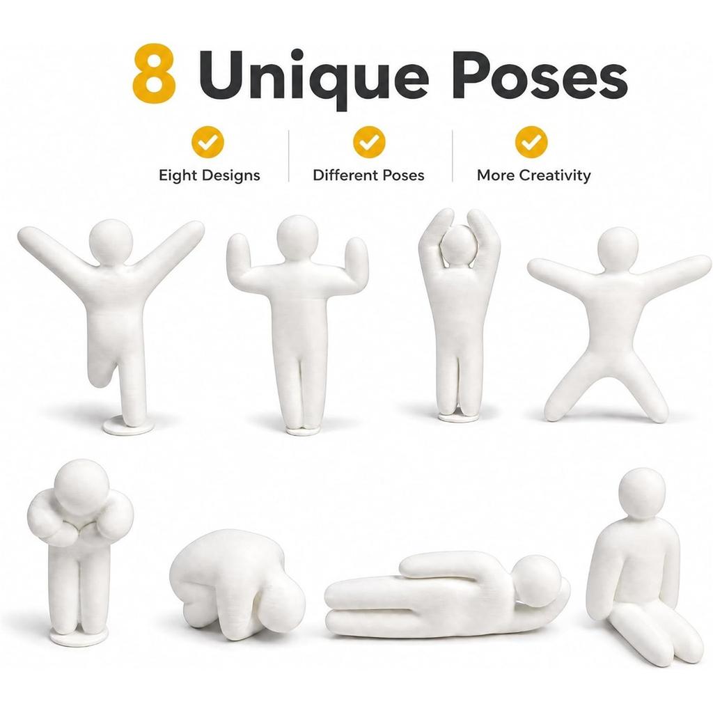 8 Paintable Multi Poses Mecha Chameleon 3D Printed Figures Unpainted PLA Miniatures Christmas Hanging Ornament for DIY Art