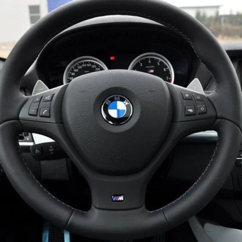 KYLZ4 For All BMW E46 E39 E38 E90 E60 E36 F30 F20 X1 X3 X5 M Logo Car Steering Wheel Hub Caps Center Emblem Badge Sticker DIY Sticker