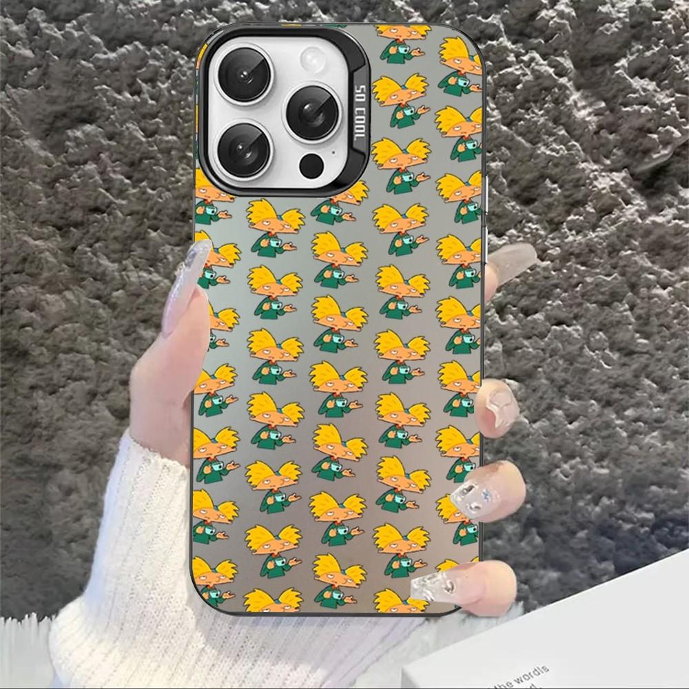 Чехол для телефона Хей Арнольд для iPhone 16 15 14 13 12 11 Pro Max X XR XSMAX 8 7 Plus Матовый Ударопрочный Задний Чехол