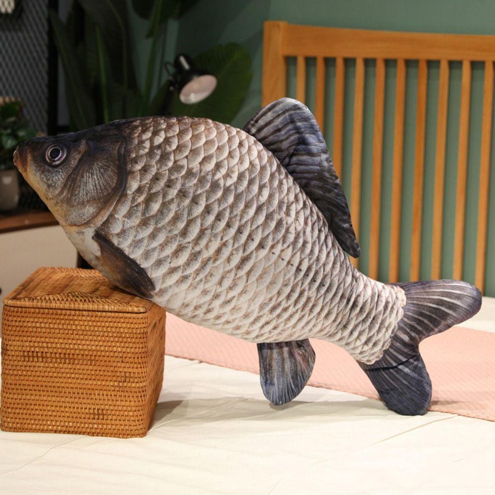 Cartoon Fish Simulation Fish Plush Toys Mossambica Fish Anime Pillow Dolls Toy for Little Kids