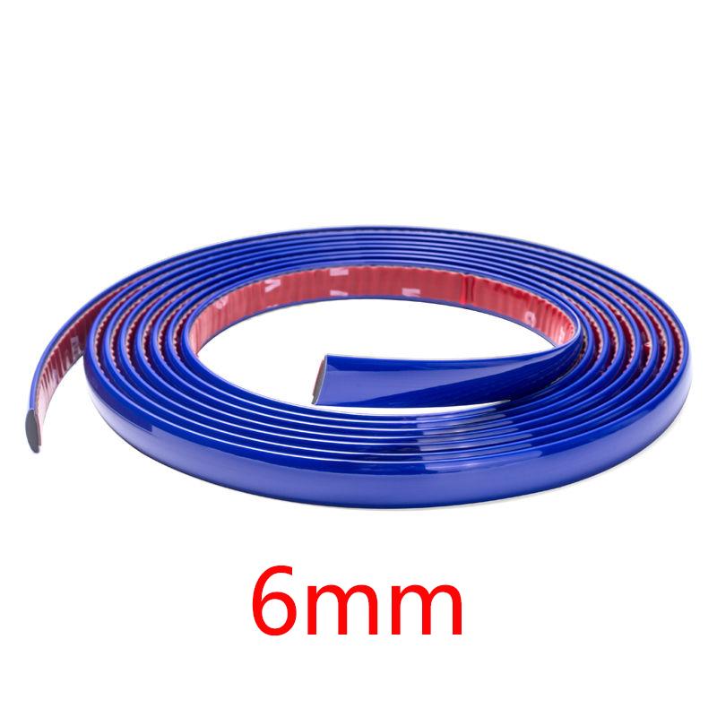 Синий автомобильный протектор для украшения окна ПВХ-полоска хромированный стиль автокрай окна хромированный молдинг отделка полосы автомобили