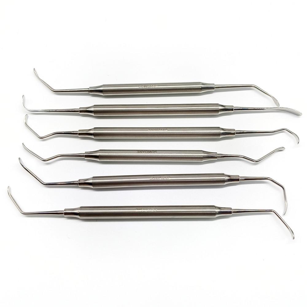Зубной имплантат, хирургический синус-лифтинг, двойной конец, стоматологический подъемник, инструмент из нержавеющей стали, 6 типов, стоматологические инструменты