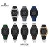 Naviforce Original Outdoor Men Boys LCD Digital Watch Calendar Chronograph Waterproof Night Pattern Silicone Strap Casual Fashion Watch NF6106