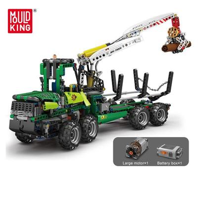 MOULD KING Технические строительные блоки приложение пневматическая лесная машина грузовик MOC-32456 модель игрушки для детей рождественские подарки