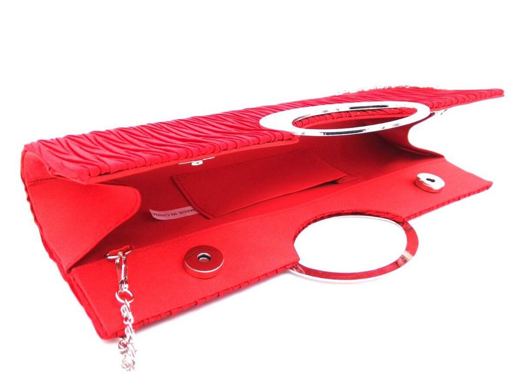 Классическая плиссированная вечерняя сумка со стразами для женщин