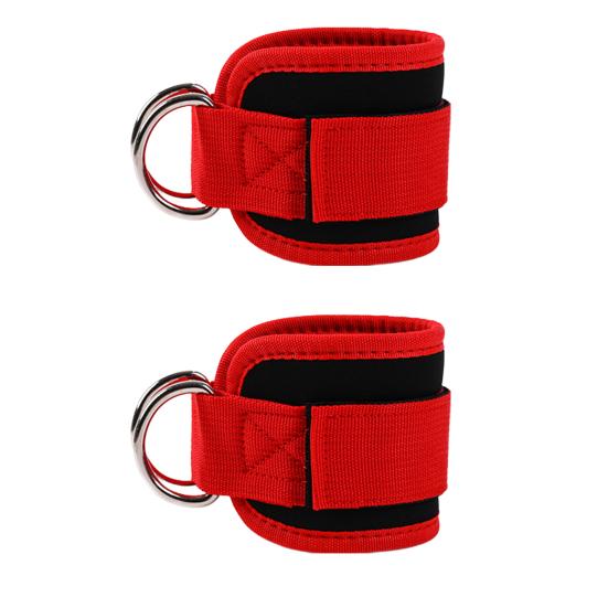 2 шт. манжеты для фитнеса на щиколотке с D-образным кольцом, регулируемые для мужчин и женщин, упражнения на бедра, силовые тренировки, эспандер, аксессуары, ремни на щиколотке, тренировки в домашнем спортзале