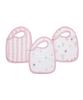 Aden Anais Japanese Baby Gift Muslin Snap Bib Set of 3 Heart Breaker 7111 3 Pieces 3 Pieces + (Authentic Product) (x 1)