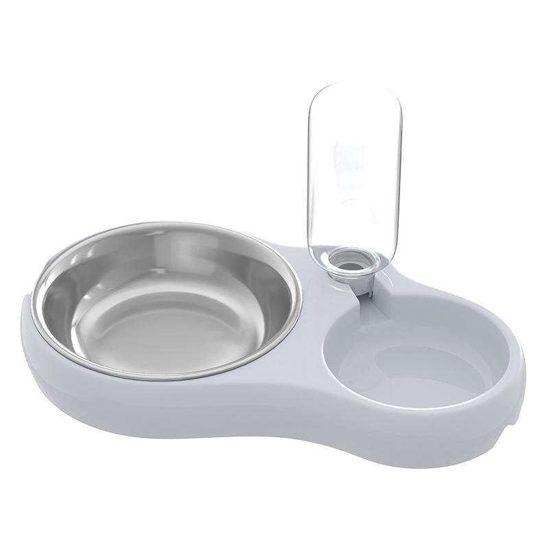 Automatic Cat Water Feeder & Dual Bowl Dispenser