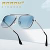 Square Frame Men Women Sunglasses Gradient Color Metal Frame Driving Glasses Outdoor Fashion Accessories Sun Glasses