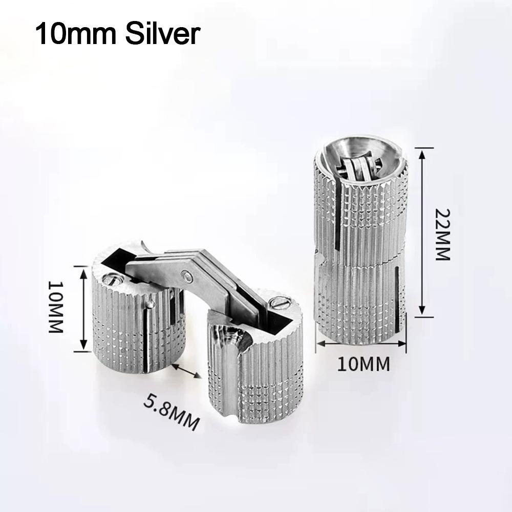 8-18mm Furniture Brass Hinges Concealed Hinges Cylindrical Hinges For Invisible Door Small Closet Cupboard Durable Door Hardware